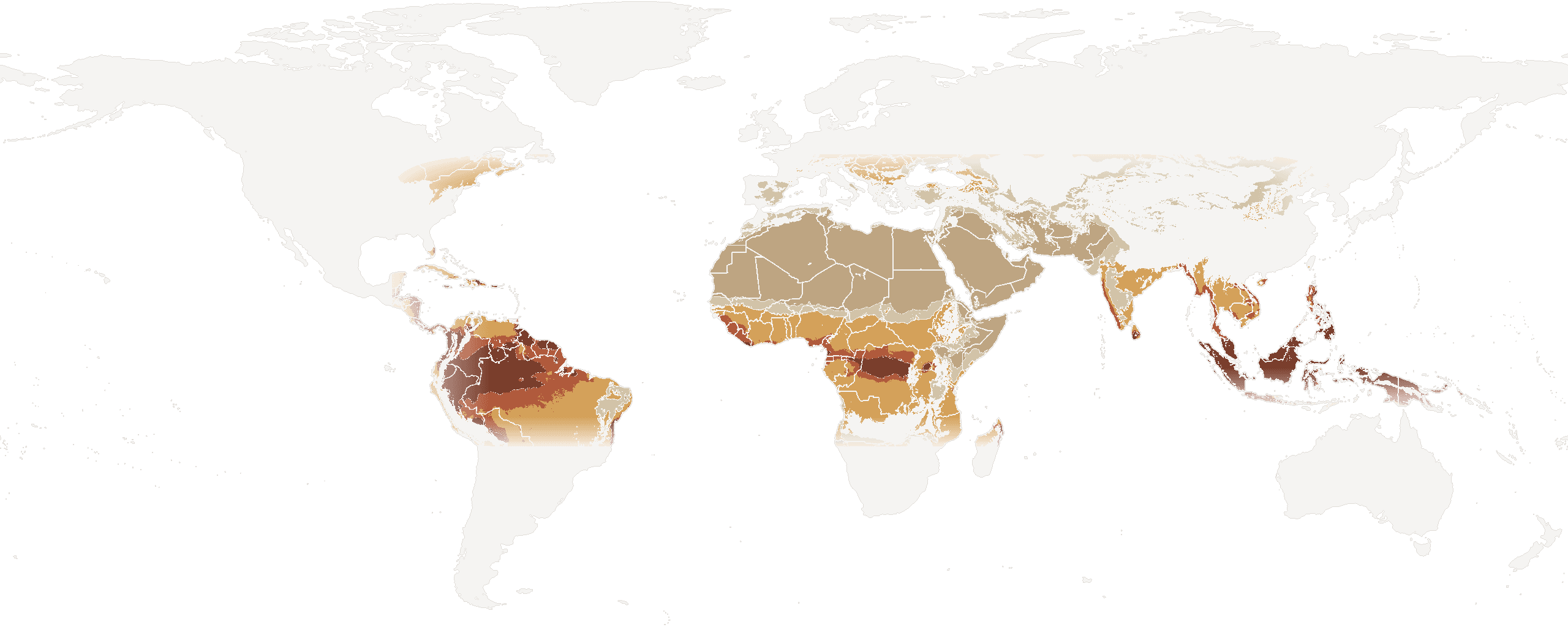 Climate zones in Ahvant's focus regions — South Asia, sub-Saharan Africa, Southeast Asia, and the Middle East